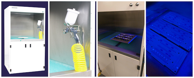 CB100 conformal coating spray booth from SCH Technologies
