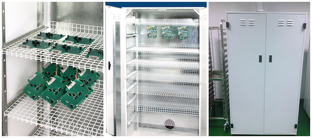 A conformal coating drying cabinet is perfect for storing wet circuit boards