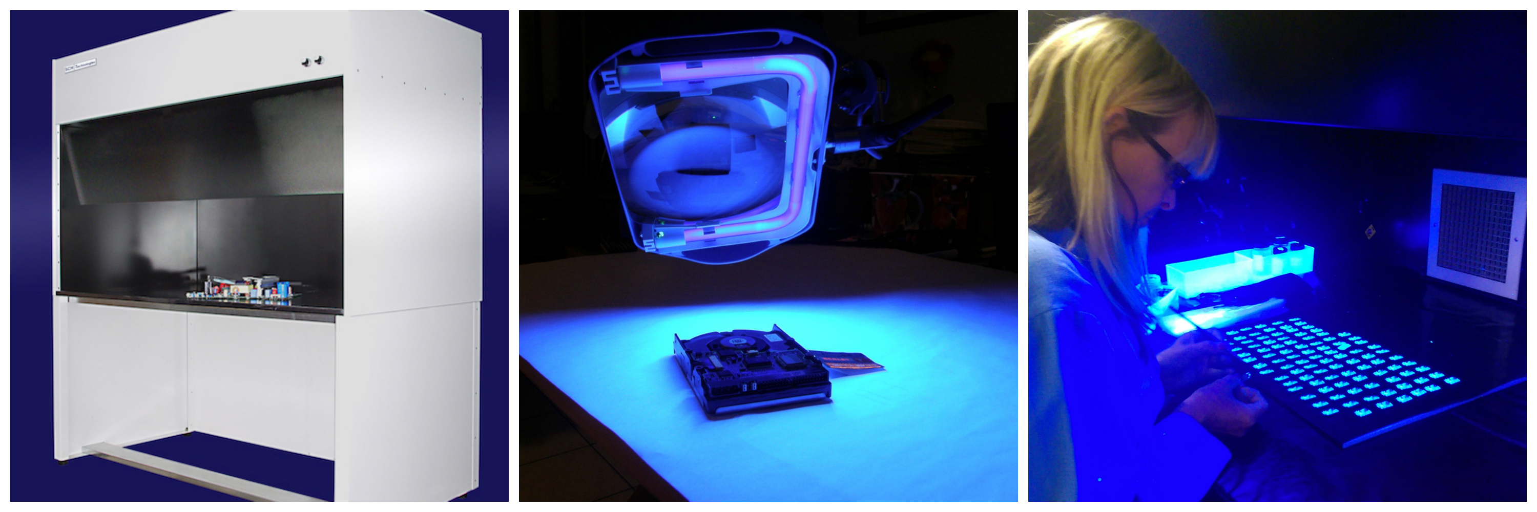 SCH provide a range of conformal coating inspection systems and booths