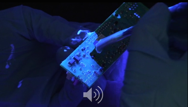 Applying conformal coating with a brush