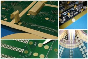 SCH Technologies offer a range of conformal coating masking dots in different sizes.