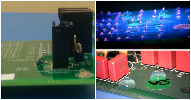 Room temperature Nano-coatings protect circuit board assemblies from harsh environments but do not require masking of key components like connectors