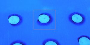 Using the wrong conformal coating masking dots can cause problems such as de-wetting