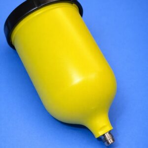 600 ml HVLP spray gun cup for manual conformal coating application on PCBs