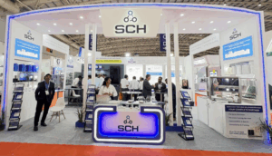 SCH India showcasing Parylene technologies and ProShield ESD solutions at Productronica India 2025 in Bangalore