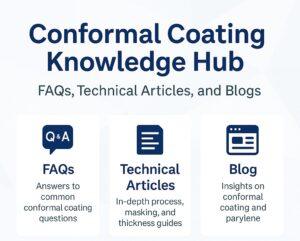 Conformal coating knowledge hub – FAQs, technical articles, and blogs on Parylene, masking, rework, and inspection – SCH Services UK