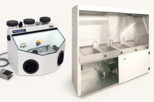 Conformal coating removal equipment – Vaniman Problast micro-abrasion system for precision PCB rework and WS100 wet stripping system for bulk conformal coating removal – SCH Services UK