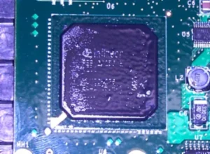 Orange peel effect in conformal coating on PCB surface under UV inspection