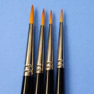 Fine-tip conformal coating paint brushes for precise manual application on PCBs in electronics manufacturing