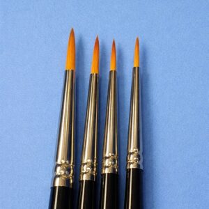 Fine-tip conformal coating paint brushes for precise manual application on PCBs in electronics manufacturing