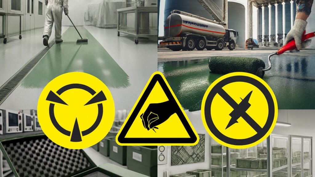 ProShieldESD technology demonstrating advanced ESD protection systems for industrial flooring, hazardous environments and static control applications