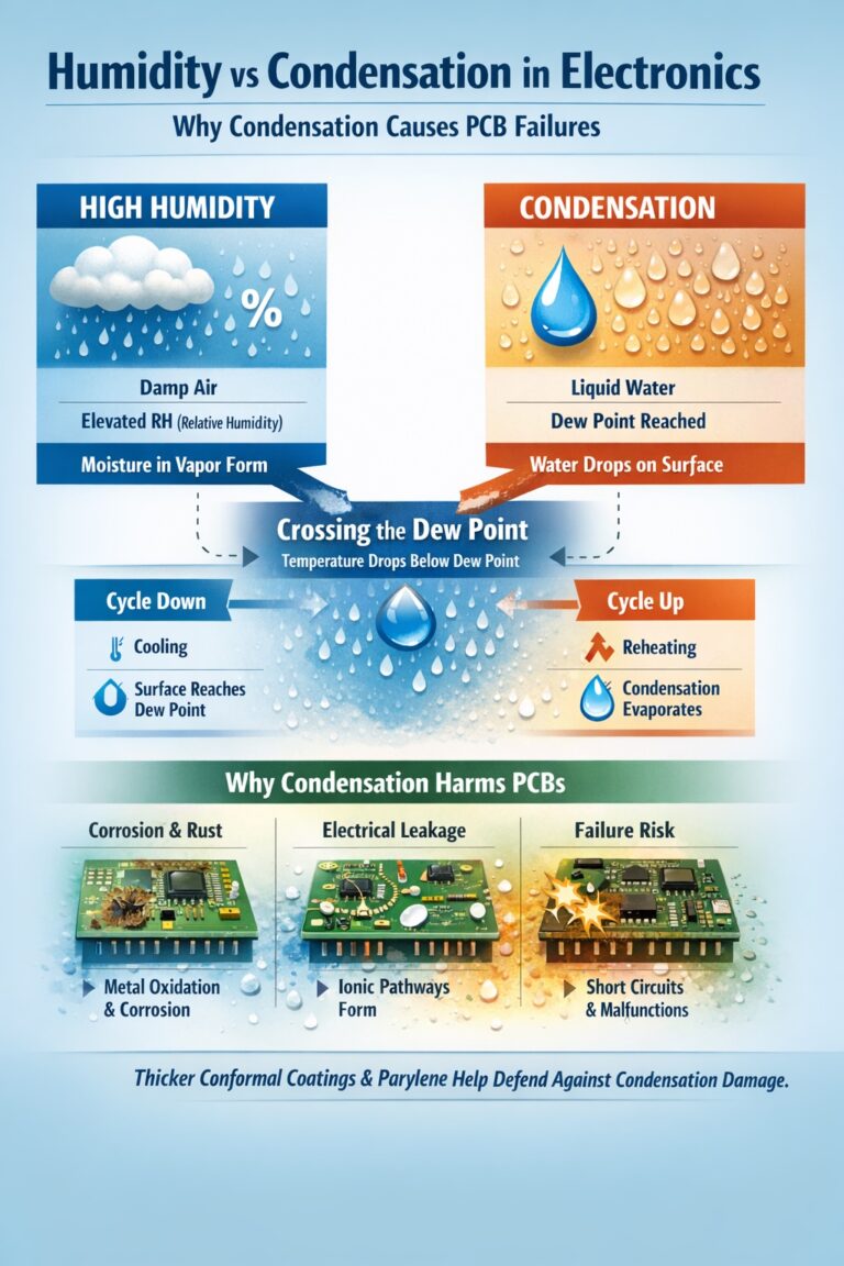 Humidity vs Condensation in Electronics | Conformal Coating & Parylene ...